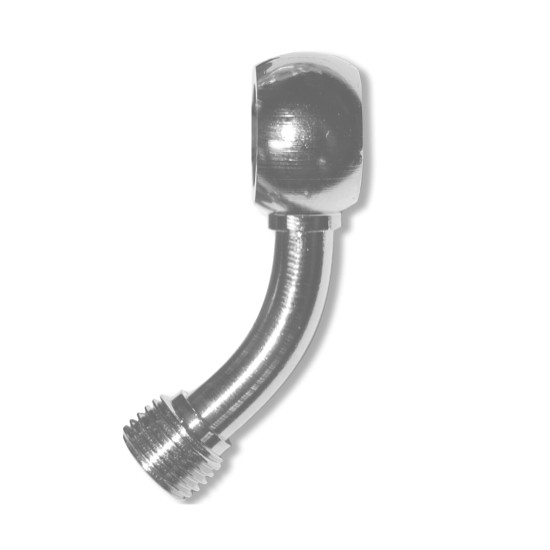 FREN TUBO brake hose nipple thread 10mm angle 45° chrome