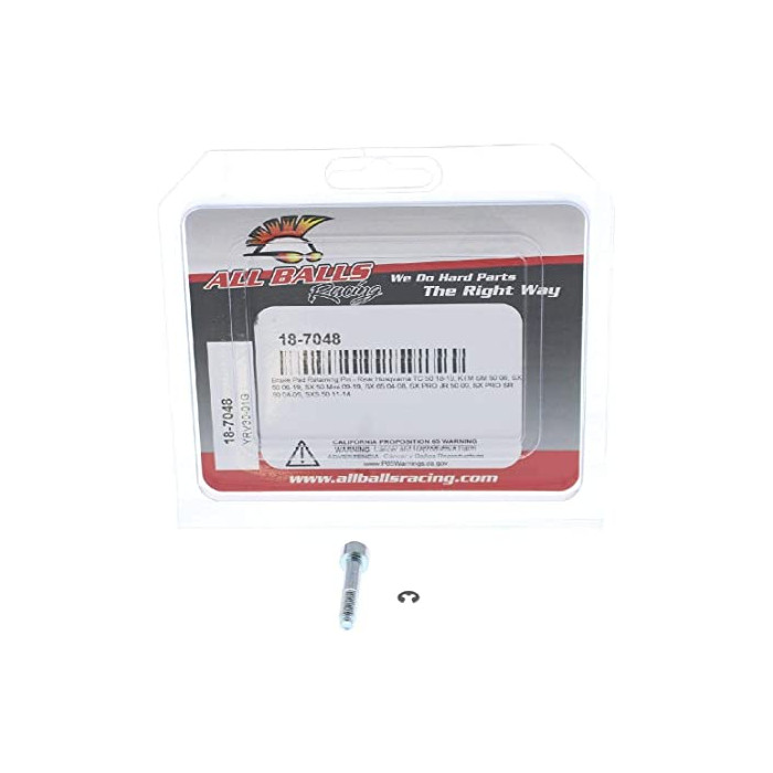ALL BALLS brake pad retainer rear HUSQVARNA TC 50 18-19, KTM SM 50 06, SX 50 06-19, SX 65 04-08, SX PRO SR 50 04-05