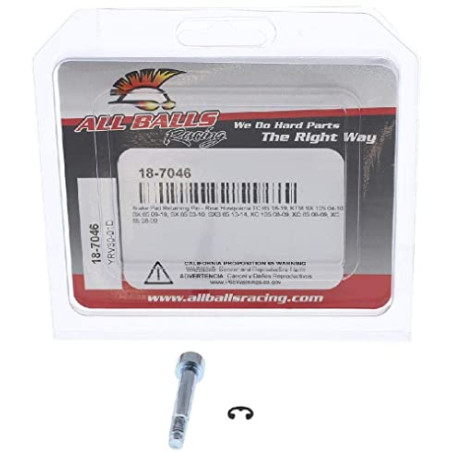 ALL BALLS brake pad retainer rear HUSQVARNA TC 65 18-19, KTM SX 105 04-10, SX 65 09-19, SX 85 03-10, SXS 65 13-14,