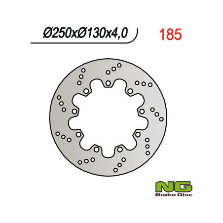 NG brake disc front KAWASAKI KLR 600 (84-92) (250x130x4)