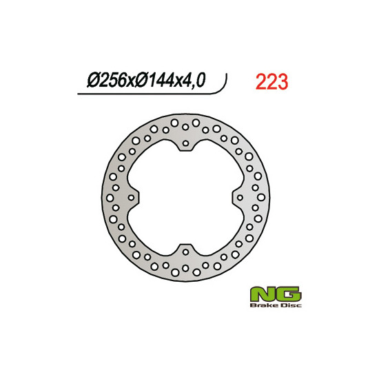 NG brake disc front HONDA XR 650L (93-99) (256x144x4)