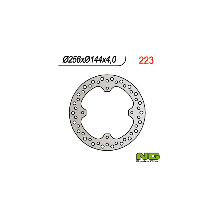 NG brake disc front HONDA XR 650L (93-99) (256x144x4)
