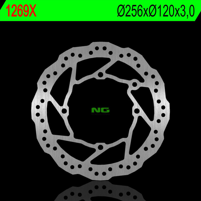 NG brake disc front SHERCO 125 / 250 / 300 / 450 14-18 (256X120X3,0mm) (4X10,5mm) WAVE