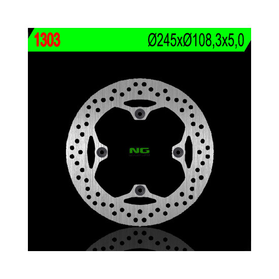 NG brake disc rear DUCATI 796 / 800 / 821 / 848 / 996 / 1000 / 1100 (245X108.5X5) (4X8.5mm)