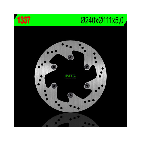 NG brake disc rear KTM SMC 690R '07-'14, ENDURO 690 '08-'14, LC8 950 / 990 ADVENTURE '02-'05 (240X111X5) (6X6,5mm)