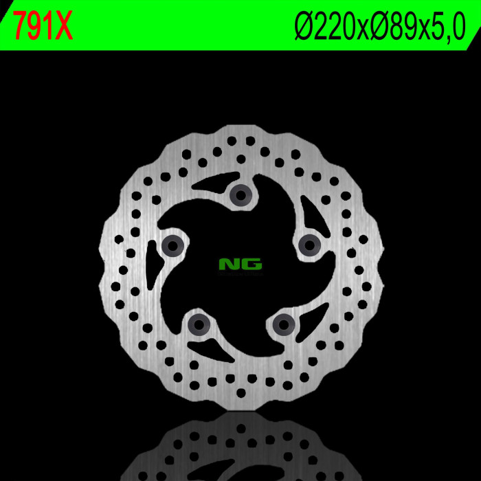 NG brake disc rear SUZUKI GSXR 600 97-18, GSXR 750 96-17, GSXR 1000 09-16, SV 650 03-15, SV 100 03-08, TL 1000R / S (5X10,