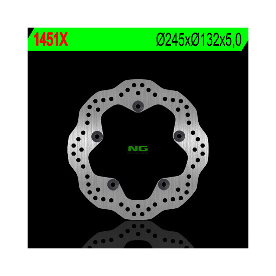 NG brake disc rear YAMAHA MT09 '13-'22, MT07 '18-'22, TENERE 700 '19-'22, XSR900 '15-'20 (245X132X5) (5X10,5mm)
