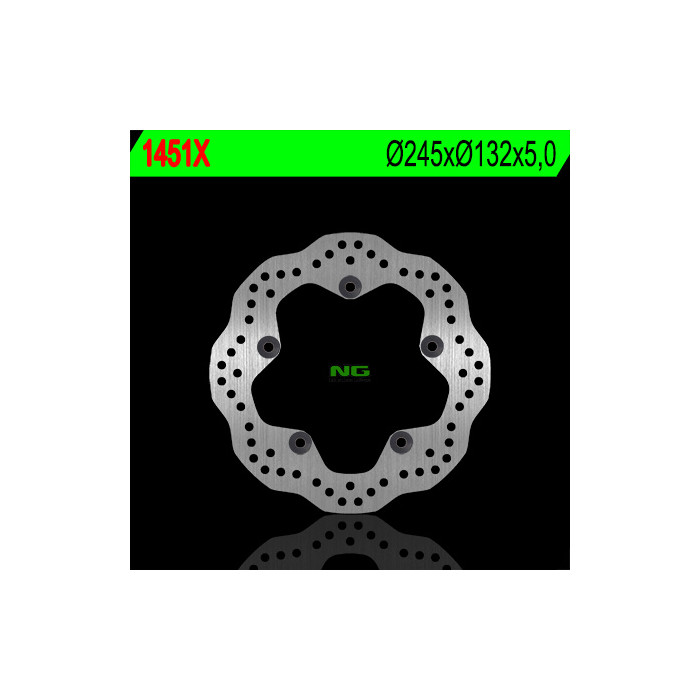 NG brake disc rear YAMAHA MT09 '13-'22, MT07 '18-'22, TENERE 700 '19-'22, XSR900 '15-'20 (245X132X5) (5X10,5mm)