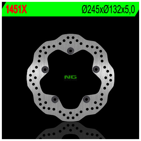 NG stabdžių diskas galas YAMAHA MT09 '13-'22, MT07 '18-'22, TENERE 700 '19-'22, XSR900 '15-'20 (245X132X5) (5X10,5mm)