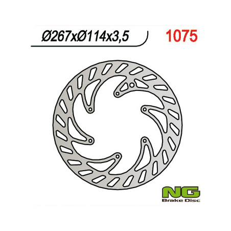 NG stabdžių diskas priekis CPI 50 SUPERMOTO '05-'08 (diametras 267mm) (267X-X3,5)(6X6,5mm)
