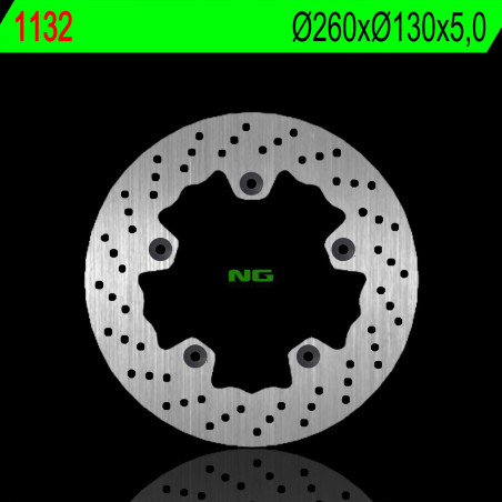 NG brake disc front TGB 125 / 250 / 300 08-18 (260X130X5,0mm) (5X10,5mm)