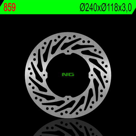 NG stabdžių diskas priekis HONDA CR 125 / 250 92-94, XR 250 / 600 / 650 91-11 (240X118X3,0mm) (4X6,5mm)