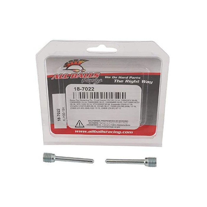 ALL BALLS brake pad locking bolts front HONDA CB 1100, CBR 600F, CBR 600RR, CBR 900RR, VFR 1200, KAWASAKI Z 1000,