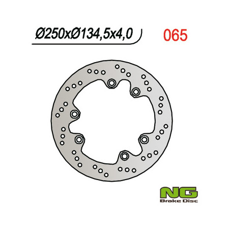 NG stabdžių diskas galas SUZUKI DR 600 / 650 / 750 / 800 (250x134,5x4)
