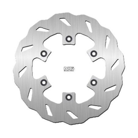 NG stabdžių diskas galas KAWASAKI KDX 200 / 250 '89-96, KLX 650 '96-14, KX 125 / 250 / 500 '86-04 (220X100X4,5mm) (6X6,5mm) WAVE