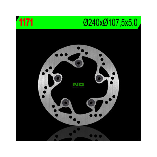 NG brake disc rear KTM DUKE 690 / 790 / 890 '08-'22, SUPERMOTO 950 / 990 '05-'08, SUPERDUKE 690 / 950 / 990 (240X107.5X5)