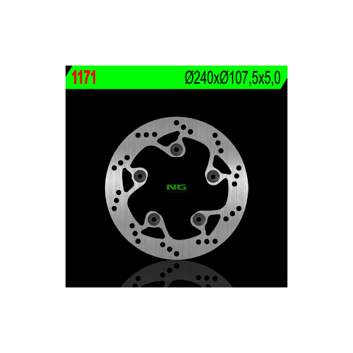 NG brake disc rear KTM DUKE 690 / 790 / 890 '08-'22, SUPERMOTO 950 / 990 '05-'08, SUPERDUKE 690 / 950 / 990 (240X107.5X5)