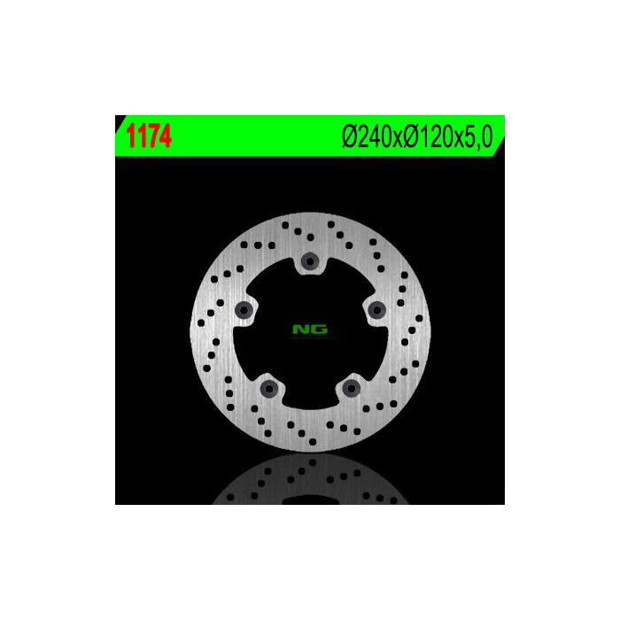 NG brake disc rear SUZUKI GSF / GSR / SFV / GSX (240x120x5)
