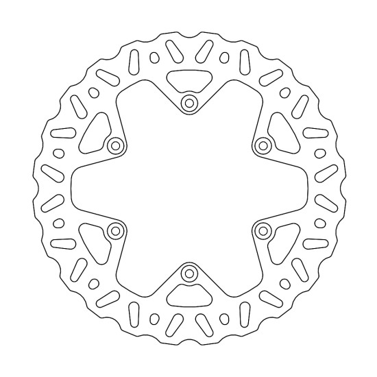 MOTO-MASTER brake disc rear NITRO 245mm YAMAHA YZ / YZF / WRF 125 / 250 '19-, YZF 450 '18-'19