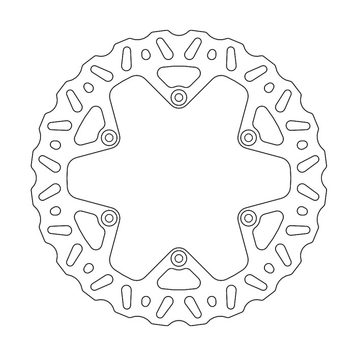 MOTO-MASTER brake disc rear NITRO 245mm YAMAHA YZ / YZF / WRF 125 / 250 '19-, YZF 450 '18-'19