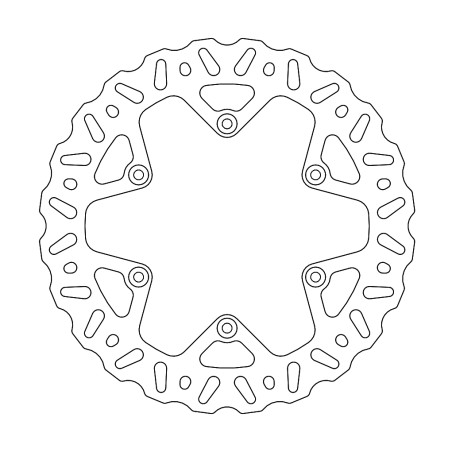 MOTO-MASTER brake disc rear NITRO 245mm YAMAHA YZ / YZF / WRF 125 / 250 '19-, YZF 450 '18-'19
