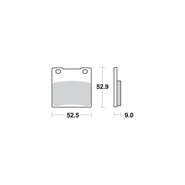 SBS brake pads KH63 / KH161 RACING DUAL CARBON color black