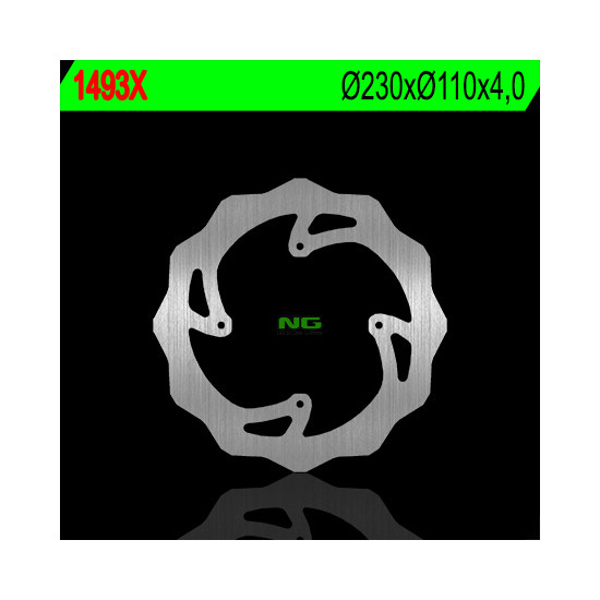 NG brake disc rear KTM FREERIDE '15 (230X110X4) (4X6,5mm) WAVE
