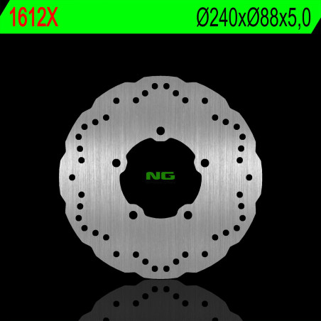 NG brake disc rear KYMCO DOWNTOWN 125 09-16, 300 16-18, 350 09-16, SUPER DINK 125 / 300 09-16, X-TOWN 125 / 300 (240X88X5,