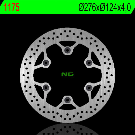 NG brake disc front DEALIM ROAD WIN 125 04-17, HYOSUNG GT 125 06 (276X124X4,0mm)