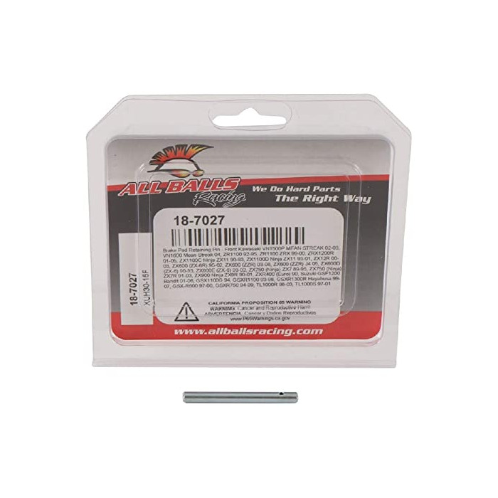 ALL BALLS brake pad retainer front KAWASAKI VN 1500 / 1600, ZZR 600 / 1100, ZX6R, ZX7R, SUZUKI GSF 1200, GSXR 600