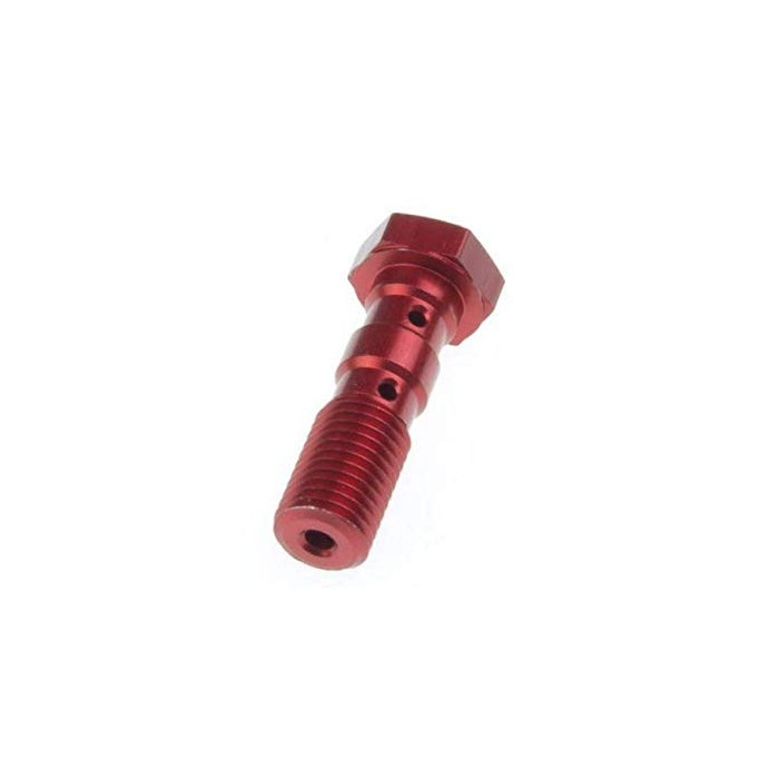 TRW LUCAS brake hose bolt M10X1.25 double color red