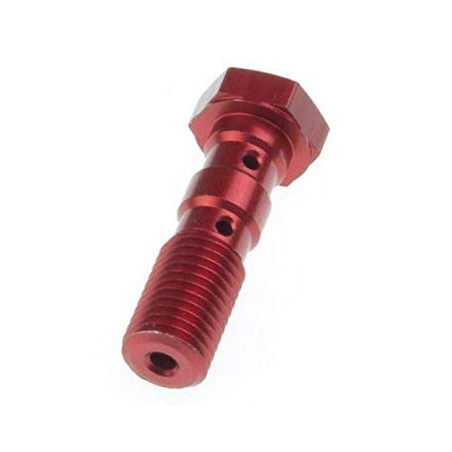TRW LUCAS brake hose bolt M10X1.25 double color red