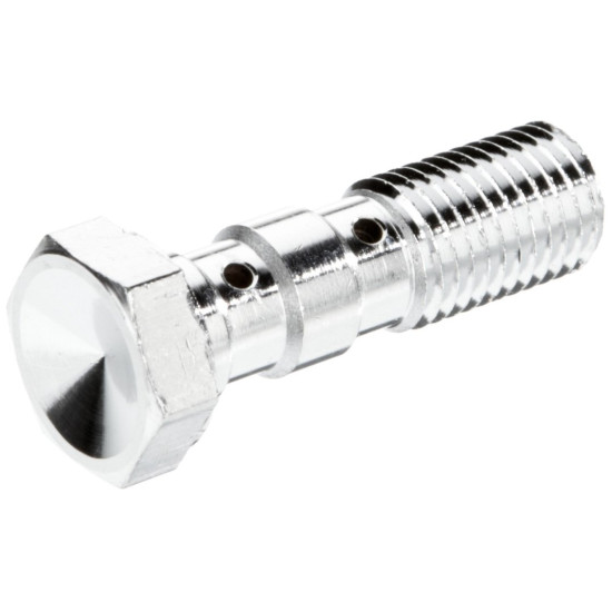 TRW LUCAS brake hose bolt M10X1.25 double color steel (CHROM)