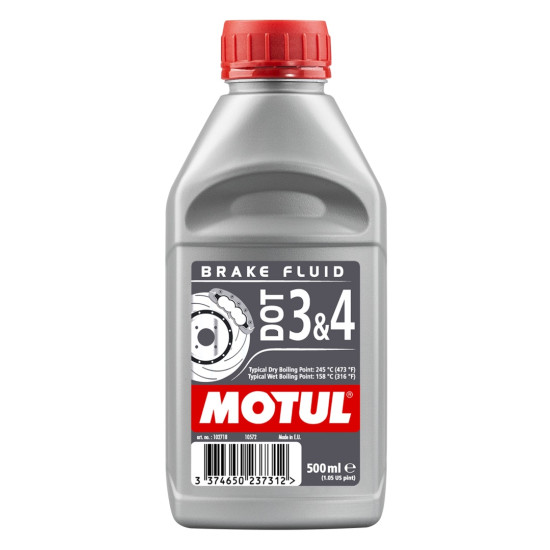 MOTUL brake fluid DOT3  DOT4 0.5L (synthetic)