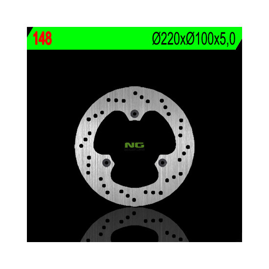 NG brake disc rear KAWASAKI 250 NINJA '08-'13 (220X100X5) (3X10,5mm)