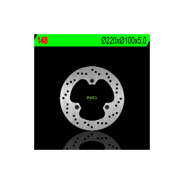 NG brake disc rear KAWASAKI 250 NINJA '08-'13 (220X100X5) (3X10,5mm)