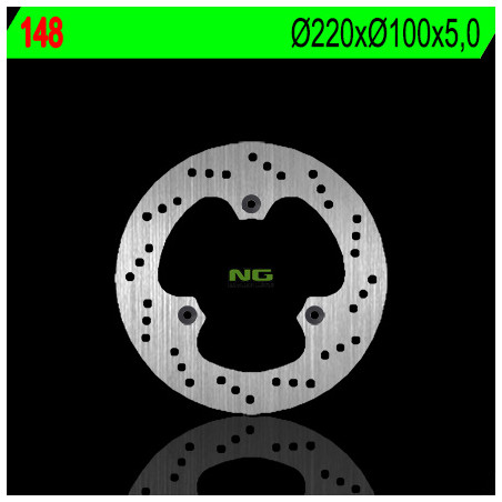 NG stabdžių diskas galas KAWASAKI 250 NINJA '08-'13 (220X100X5) (3X10,5mm)