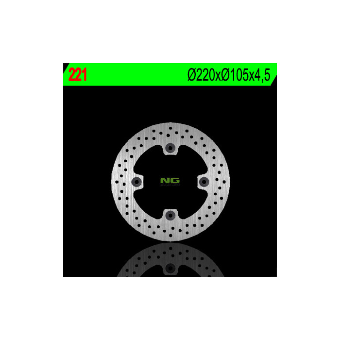 NG brake disc rear HONDA SILVER WING 125 / 150 '07-'11, XR 250R '90-'04, XR400R '95-'05, XR 600R '91-'99 (220X105X4,5) (4X