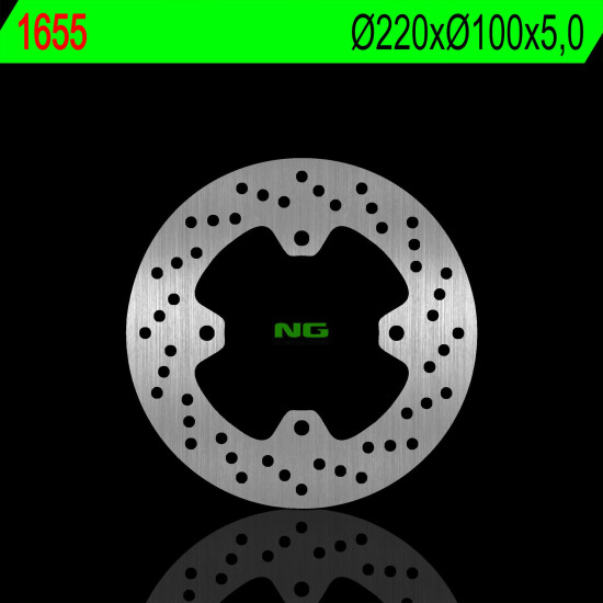 NG brake disc rear KAWASAKI ZX 10R 16-18 (220X100X5,0mm) (4X10,5mm)