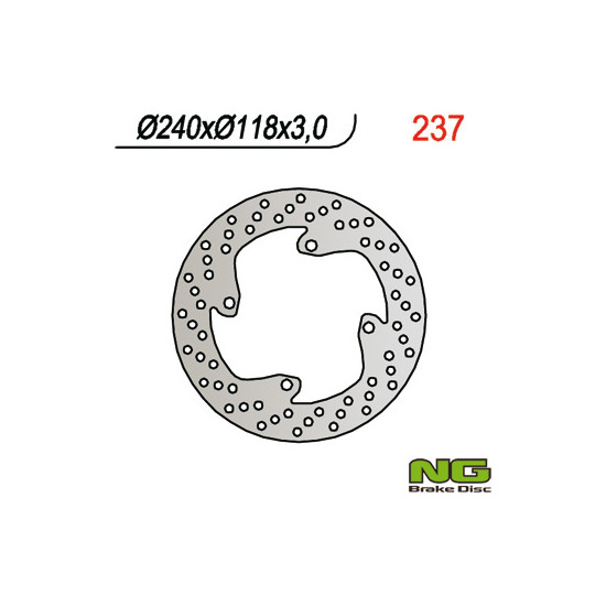 NG brake disc front HONDA CR 250R '91, CR 500 '87-'91 (240x118x3)