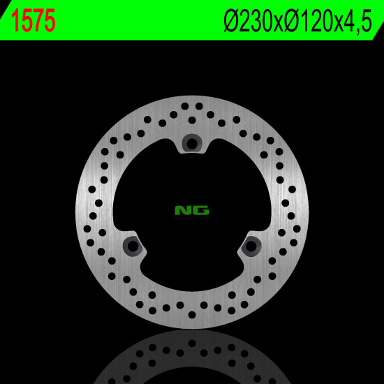 NG brake disc rear YAMAHA NMAX 125 15-18 (ABS) (230X120X4,5mm) (3X10,5mm)