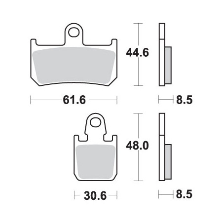 SBS stabdžių kaladėlės KH442 / 4 TRACK&SPORT SINTER auksinės spalvos (REPLACES THE MIXTURE RS)