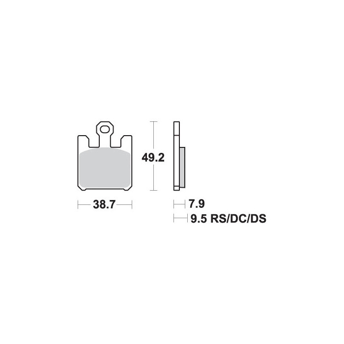 SBS brake pads KH369 RACING DUAL CARBON color black