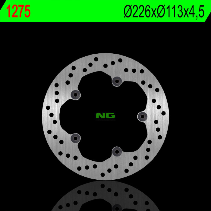 NG brake disc rear PEUGEOT GEOPOLIS 125 / 300 / 400 (226X113X4,5mm) (5X6,5mm)