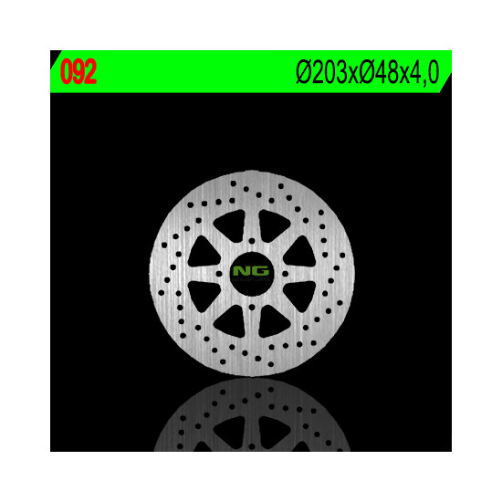 NG brake disc rear YAMAHA TZR 50R '93-'96 (203X48X4) (4X8,5mm)