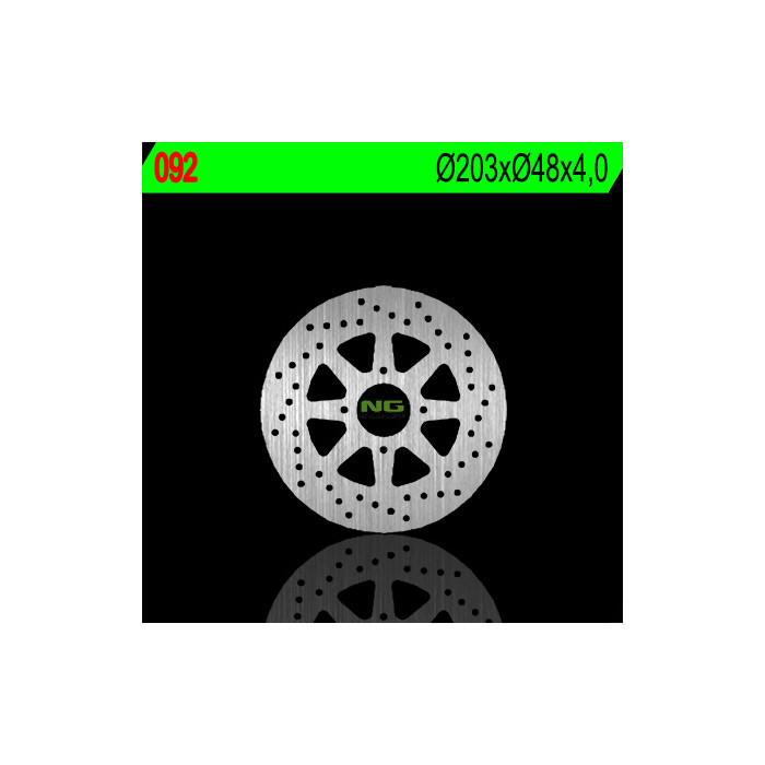 NG brake disc rear YAMAHA TZR 50R '93-'96 (203X48X4) (4X8,5mm)