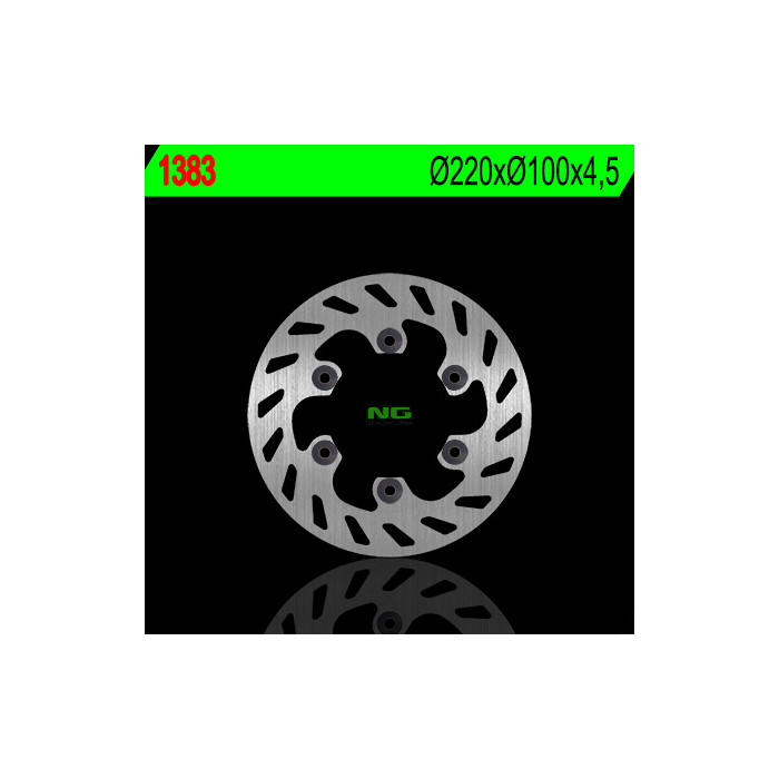 NG brake disc rear KAWASAKI KLX 300 R '97-'07 (220X100X4,5) (6X10,5mm)