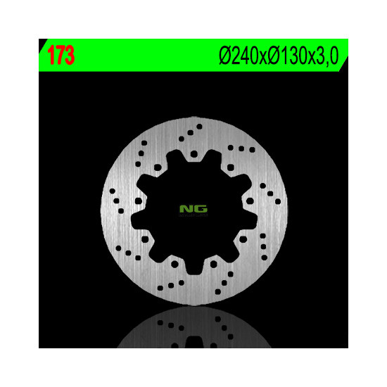 NG brake disc rear KAWASAKI ZZR 600 '90-'92, ZX 6R '95-'97, ZEPHYR 750 '92-'97 (230X100X6) (4X10,5mm)