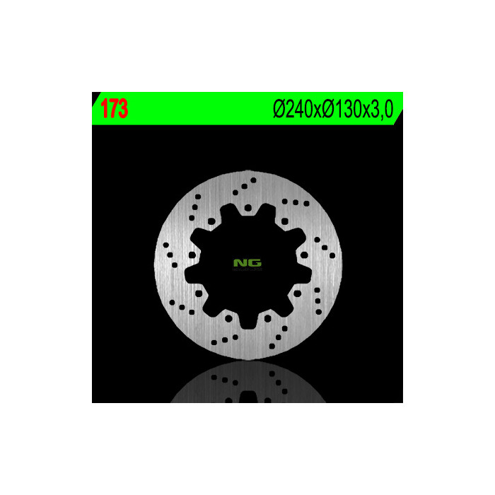 NG brake disc rear KAWASAKI ZZR 600 '90-'92, ZX 6R '95-'97, ZEPHYR 750 '92-'97 (230X100X6) (4X10,5mm)