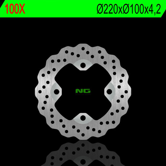 NG brake disc rear KAWASAKI ER 6F / N 06-17, ZX 6R 02-17, KLE 650 07-14, Z 750 03-06, ZX 9R 98-03, ZX 10R 104-10 (220X100X